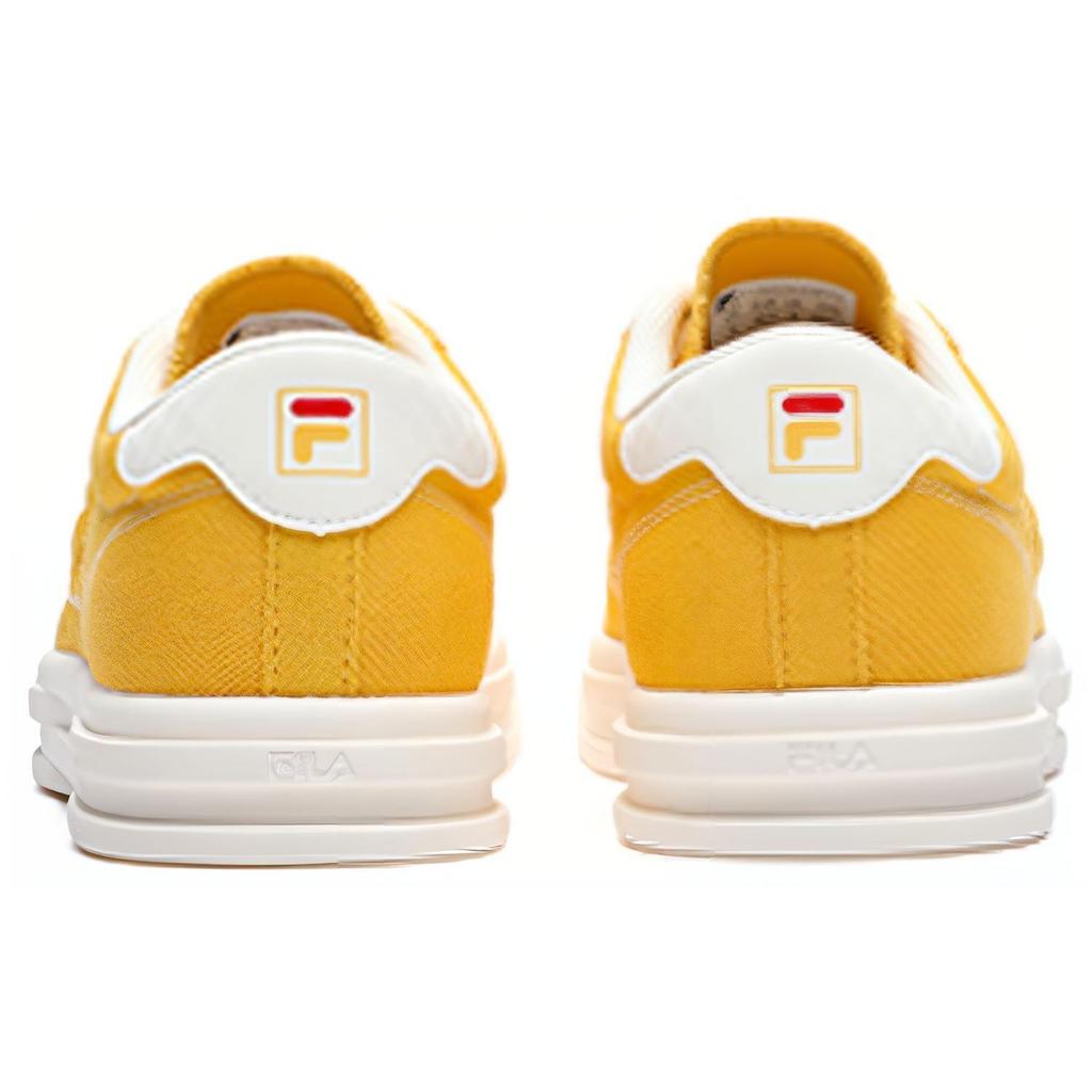 Fila Luke Comfortable Versatile Synthetic Leather Low-Top Canvas Shoes Men Sneakers Yellow White F12M226308FFS