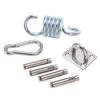 Suspension Bracket Hammock Mount with Square Door Buckle Spring Steel Expansion Screw Carabiner