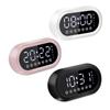 New Portable Bluetooth Speaker with Dual Alarm Clock and Card Slot, Heavy Bass for Home Use