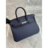 26 Neue Leder Damen Tasche Silberne Schnalle Platin Tasche Litschi Muster Erste Schicht Rindsleder 25cm/30cm Damen Tasche, Großhandel durch den Hersteller