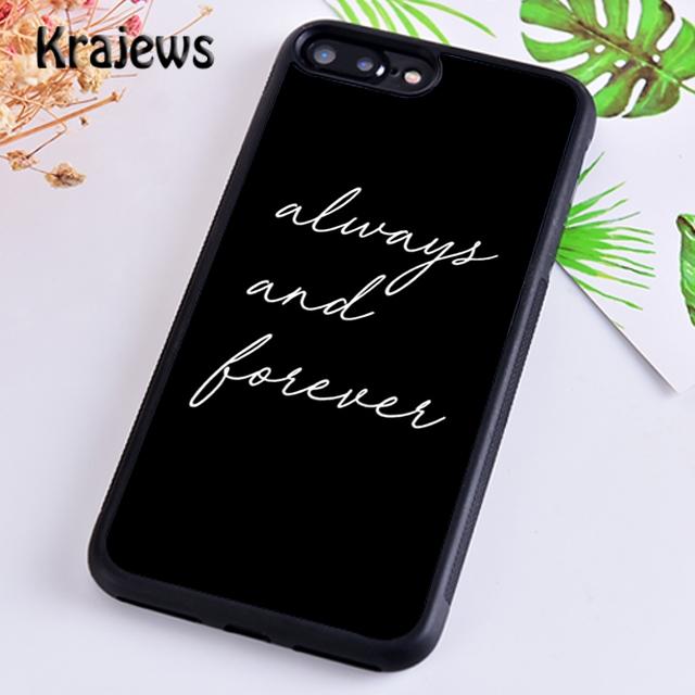 Krajews The Vampire Diaries Always And Forever Phone Case For iPhone 16 15 SE2020 14 6 7 8 Plus 11 12 13 Pro Max Coque Fundas