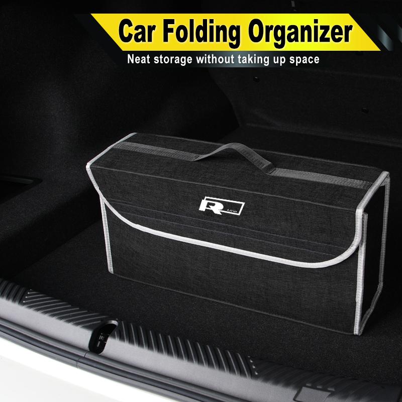 PIG1 Car Trunk Felt Storage Box Folding Organizer Auto Interior Accessories For Volkswagen VW Scirocco Golf Passat Polo Tiguan