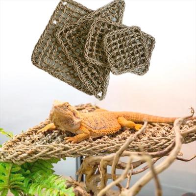 Hängmatta för smådjur med ödlor, reptil, handvävd hängmatta, gunga, geckofåtölj, liten eremitkräfta, fågel, reptilmatta, husdjurstillbehör