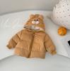Winter Western style Thick Warm Cute Cartoon Little Tiger Cotton Jacket Baby Winter Outerwear