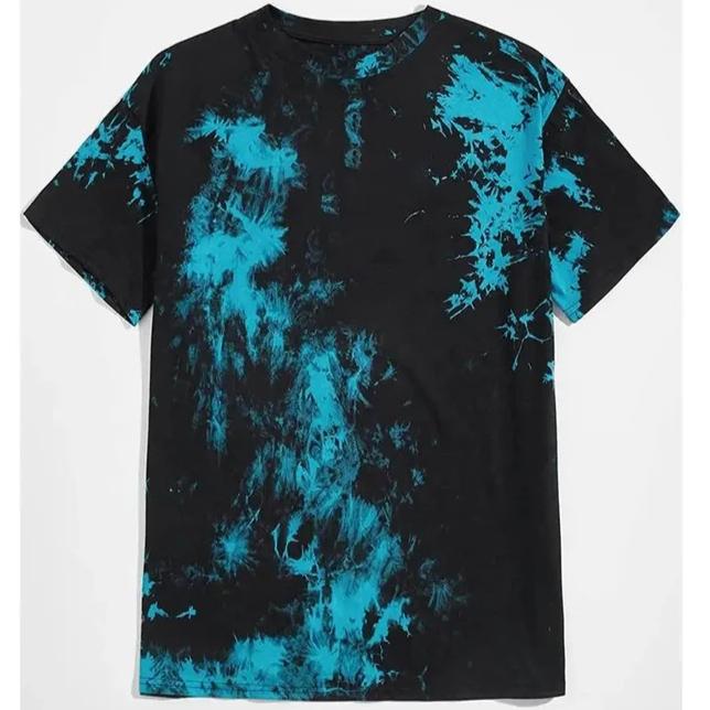 

Men s Fashion Tie-Dye 3D Print Tshirt Short Sleeve Tops Summer Street Personality Harajuku T-shirts XS