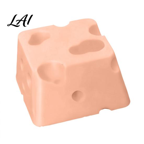 Cute Mechanical Keyboard Keycap 4PCS Cheese Keycaps 3D Printed Macaron Color Key Caps for Cross Axis Switches Decorative Set Gaming Keyboards