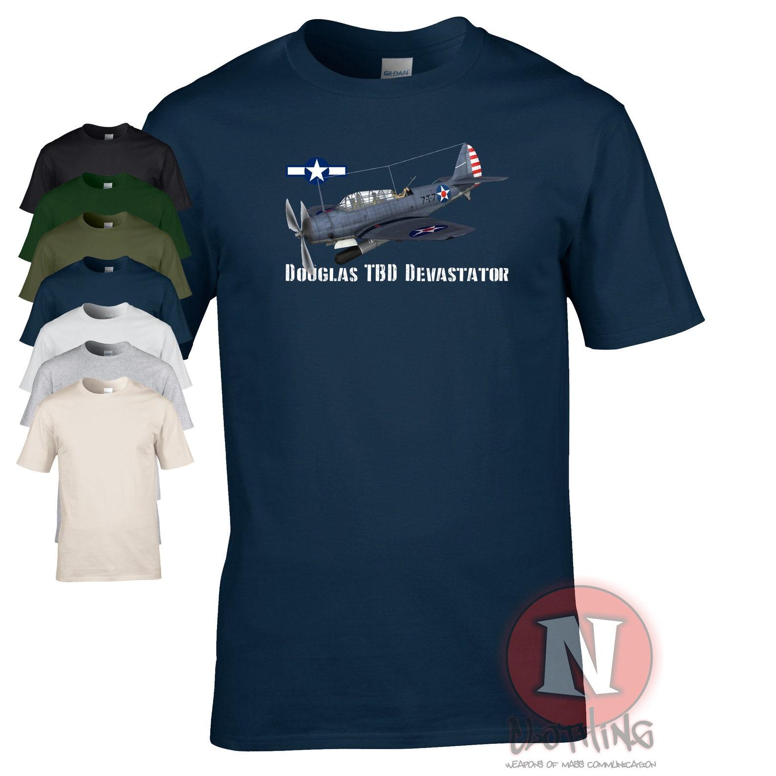 Douglas Devastator aircraft T-Shirt USAF design. The legendary World War 2 aircraft M