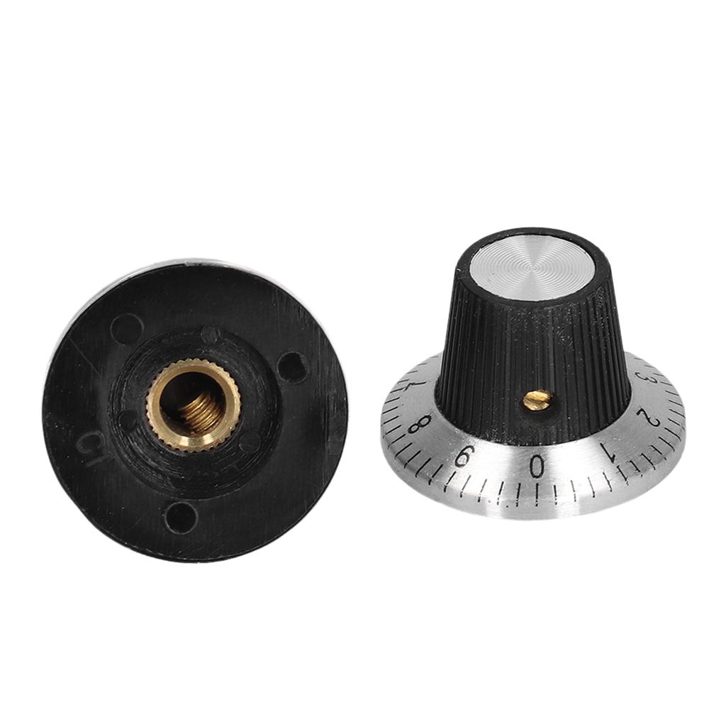 50Pcs Potentiometer Dial Knob Plastic Control Knobs Caps Replacement with 6mm Shaft BEMC1