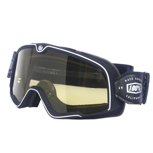 [pianarte] Goggles for Motorcycles, Jet Skis, Off-road, Motorcycle Goggles, UV Protection, Anti-slip, Compatible with Glasses, Compatible with He