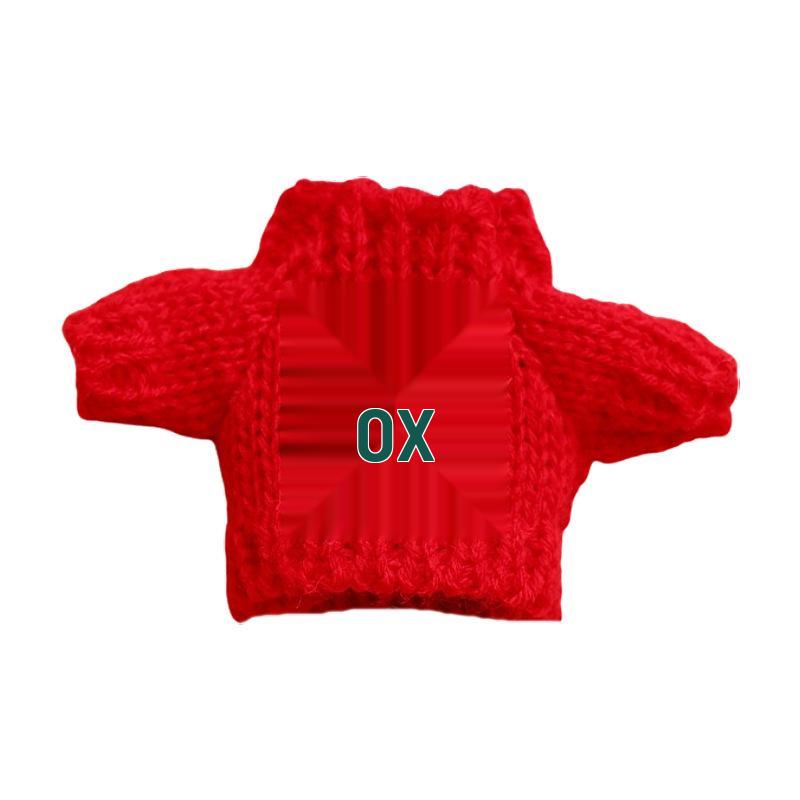 Rochie Mini Păpușă Lână 5cm cu Ursuleț de Pluș și Cap de Cățeluș pentru Accesorii DIY