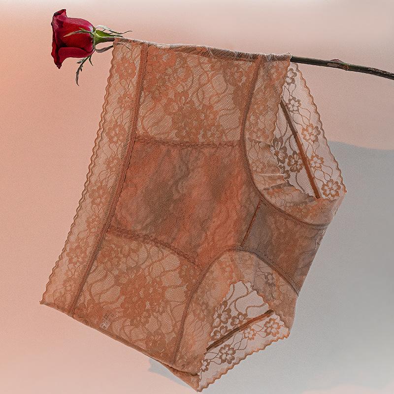 

Женские летние новые сексуальные кружевные жаккардовые бесшовные с удлиненной ластовицей дышащие удобные трусики M