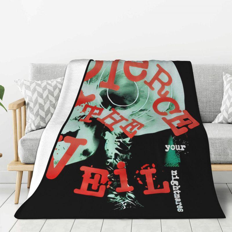 Custom Pierce Veil Romantic Memories Blankets Warm Flannel Throw Blanket for Home Sofa Office Travel