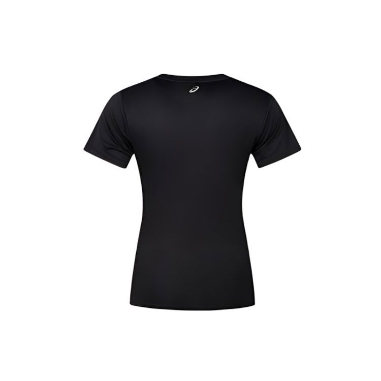 Asics Logo Breathable Round Neck Pullover Short Sleeve T-Shirt Women T-Shirt Black 2012D060-001