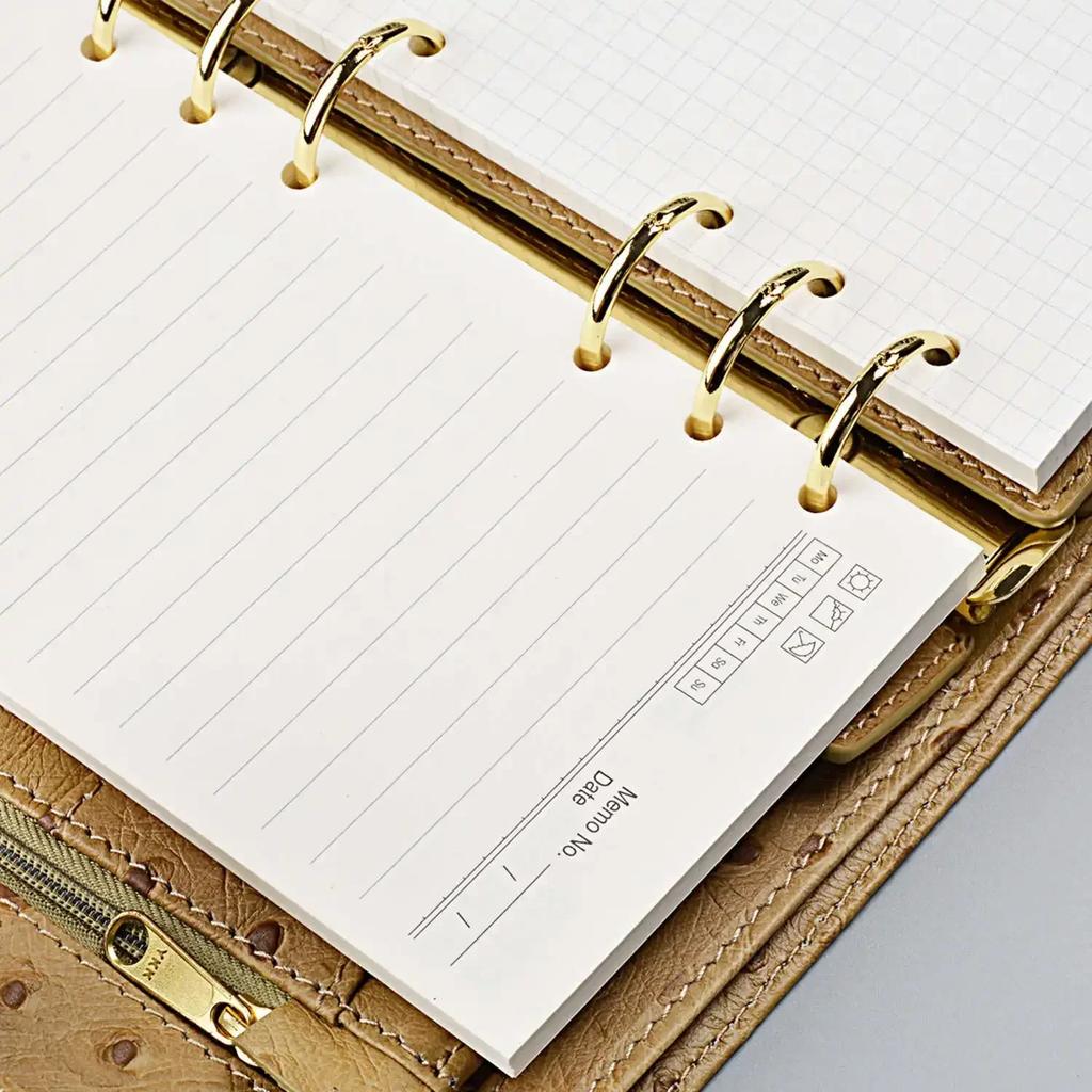 4 Pcs/ Lot High Quality Ring Binder Notebook Insert Refills 6 Holes A5 A6 A7 Personal Spiral Diary Planner Inner Core 100G Paper Quality