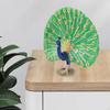 Animal Sculpture, Ornament Crafts, Kids Toy, Realistic Peacock Model, Hand Painted for Office,