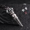 Yin Taifei Men's Zodiac Demon-Subduing Vajra Thai Silver Pendant Necklace