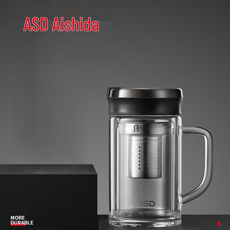 

ASD Double-Layer Glass Tea Separation Mug with Infuser