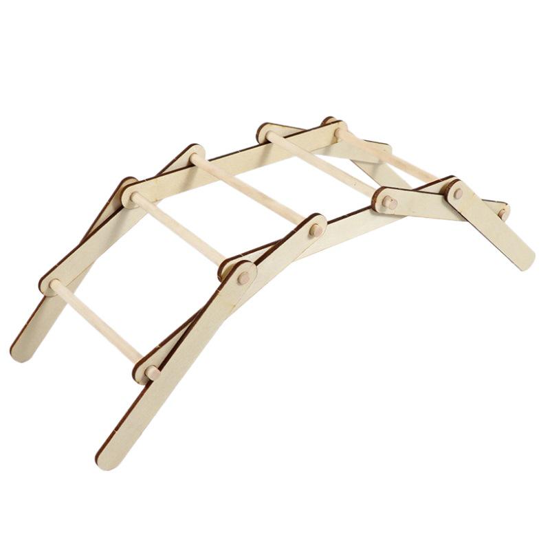 DIY Student Mortise & Tenon Bridge Model: Creative Science & Tech Assembly Kit 10*8*27 cm