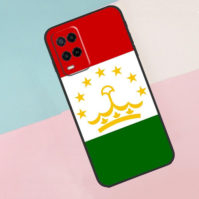Tajikistan Flag For Oppo A16 A76 A96 A15 A80 A60 A40 A94 A54 A98 A78 A18 A38 A58 A17 A77 A74 A57S Phone Case