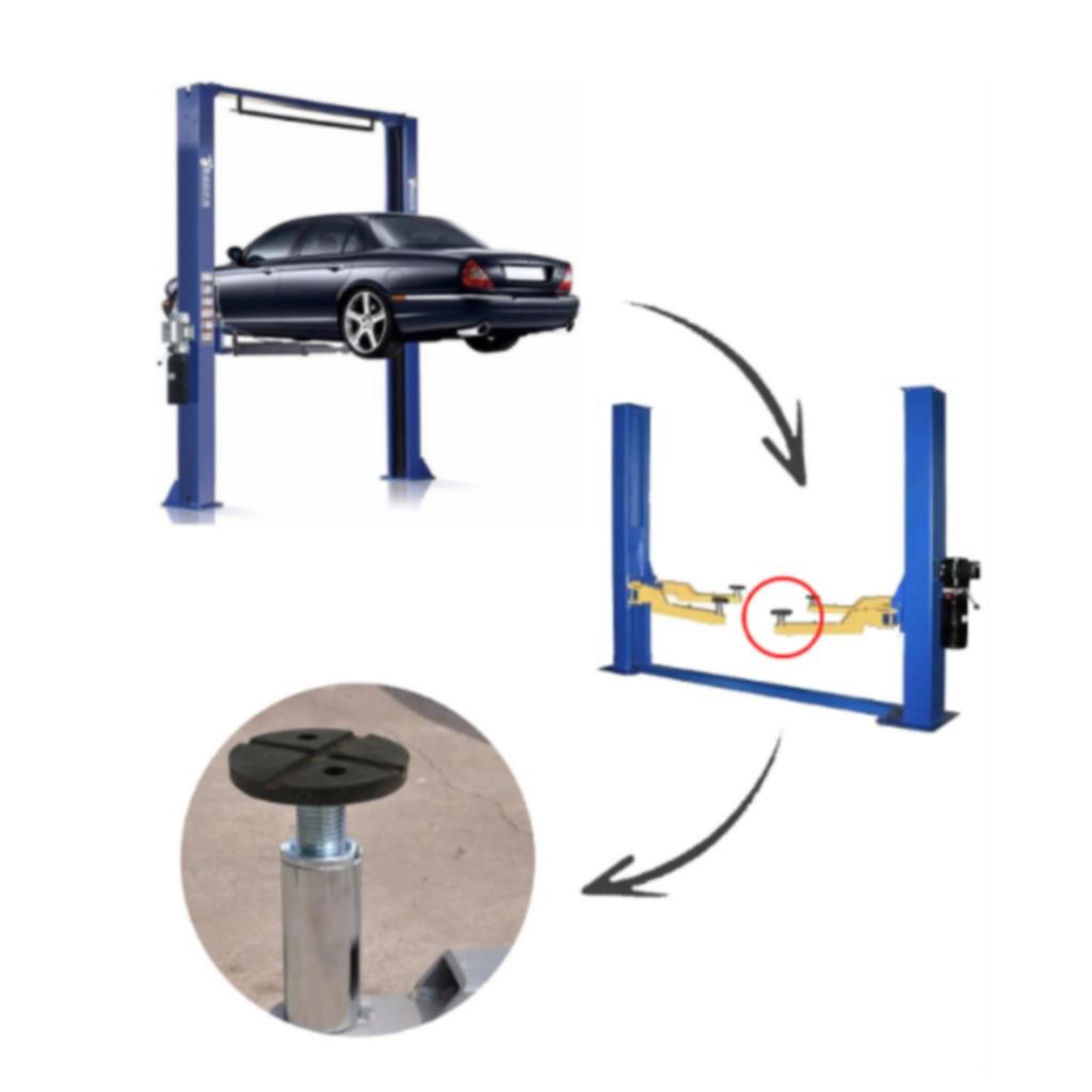 Rubber Lift Pad Anti-Slip Car Lift Pads Rubber Block with Holes Protective Automotive Accessories Thick for Mechanics