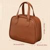 High Appearance  Large Capacity Pu Double Zipper Portable Makeup Bag Retro Travel Home Waterproof And Anti Fouling