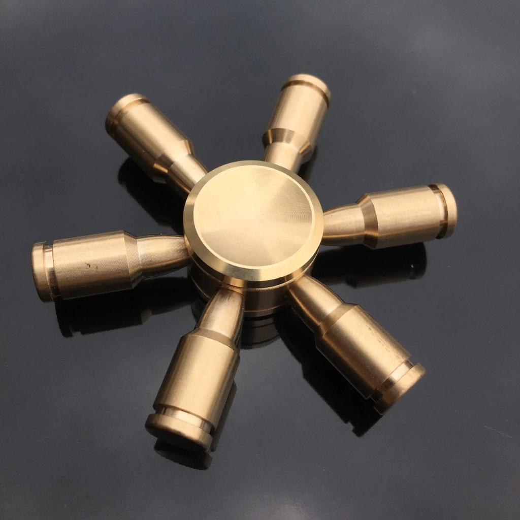 Fidget Spinner aus reinem Kupfer, abnehmbares Design, Metall-Handspinner, 188 Edelstahlkugellager, Antistress-Spielzeug für Erwachsene