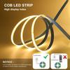 1Roll DC12/24V 320LED Flexible Lamp Super Bright Linear Lighting Durable COB LED Strip Light