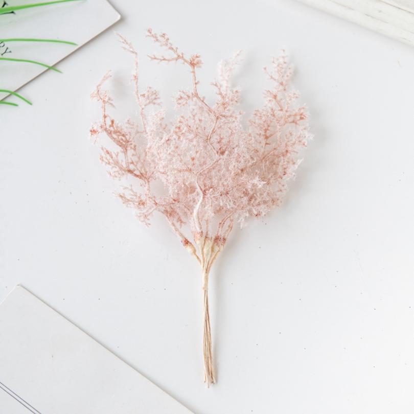 6Pcs Artificial Plant Golden Silvery Branch For Office Desk Bonsai Christmas Tree Wreaths Accessory Home Wedding Arch Decoration