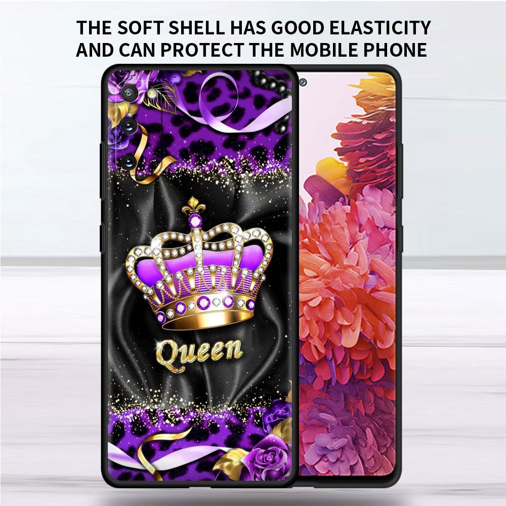 Soft Case For Samsung Galaxy Note 20 Ultra 10 Plus Lite A50 A70 A20 A40 A20e 9 8 A60 A10e Funda Phone Cover Princess Mom Queen