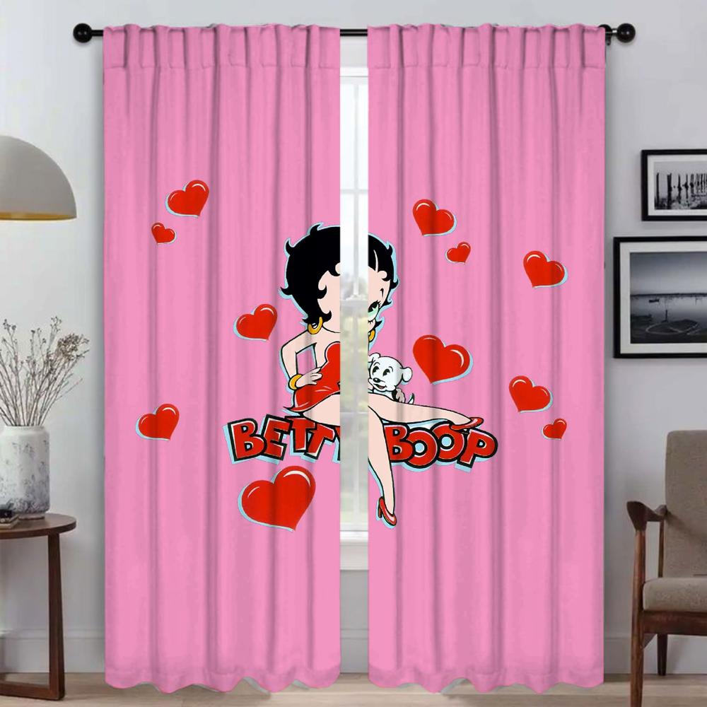 

Tulle for Bedroom B-bettys BoopS Window Curtain for Room 2 Panel Elegant Room Curtains Home Interior Curtains Shades Partition W50xH70cmx2pcs-CL