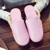 Home Indoor Slippers With Pu Material Anti Slip Waterproof For Couples