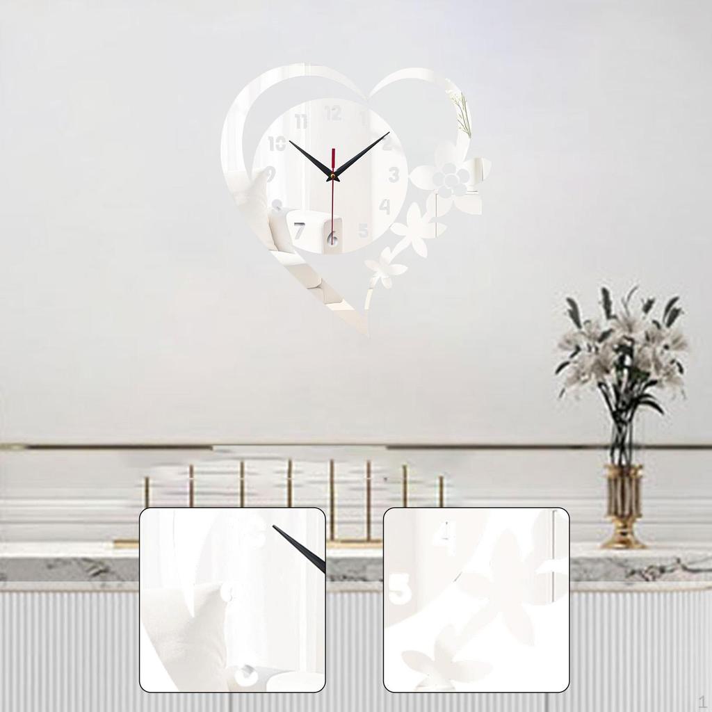 Acrylic Wall Clock, Silent, for Hanging In The Office Or Living Room, Ideal Housewarming Gift