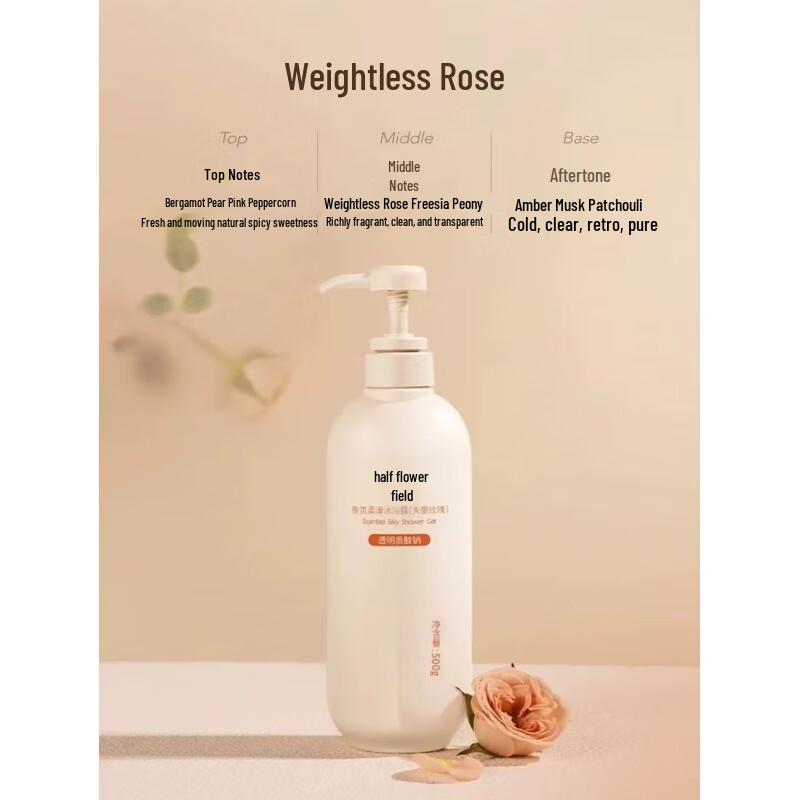 Halber Morgen Blumenfeld Duftendes Duschgel