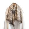 2025 Winter Luxury Women's D-Print Cashmere-Feel Snood: Thick & Warm