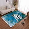 Shark Pattern Blue Ocean Style Carpet for Living Room Decoration Suitable for Use As an Anti-slip for Living Room Bedroom Sofas