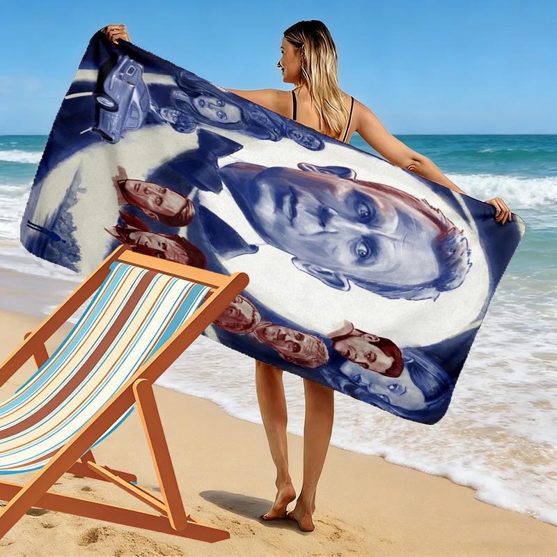 Espionage Intrigue Quantum Solace beach towel soft Beach towel for vacation photos swim Absorbent bath towel Outdoor pool towel beach