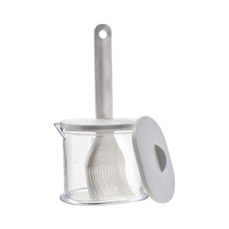 Barbecue Oil Container Brush Leak Proof Liquid Condiment Seasoning Oil Sauce Cream Bottle with Brush Kitchen Cooking Tools