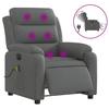 VidaXL Electric Massage Recliner, Relaxation Chair with Backrest, Seat with Armrests, TV Armchair of 3204969