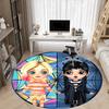 1pc Wednesday Office Round Area Rug, Under Office Chairs Bedroom Living Room Home Decor, Available in Various Sizes