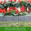 10PCS Gifts Imitation Stone Garden Fence Splicable Modular Fences Decorative Plant Support Stake DIY Garden Fences