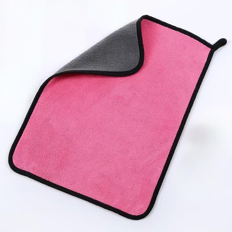 Coral Fleece Double-Sided Car Cleaning Towels (10-Pack)