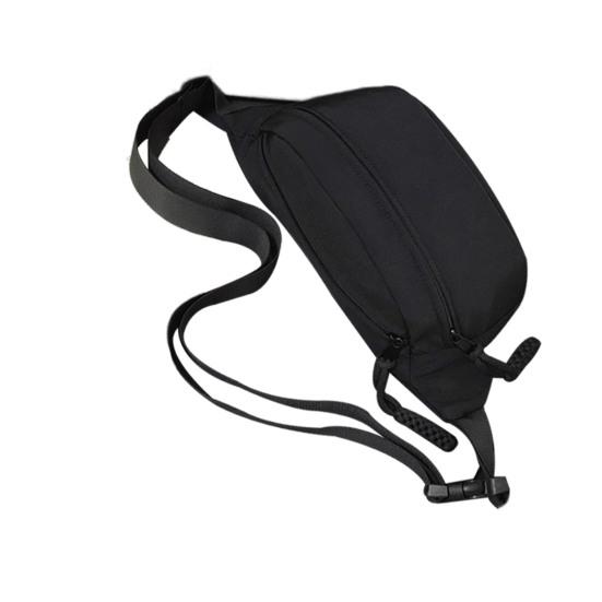 

Поясная сумка кроссбоди для женщин и мужчин, поясная сумка с регулируемым ремнем, однотонная поясная сумка для повседневных прогулок, путешествий чёрный