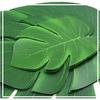 Luau Party Decorations Leaf Garland Artificial Palm Leaves Banner Monstera Fake Leaves for Hawaiian Party Wedding Decoration 9.1 ft