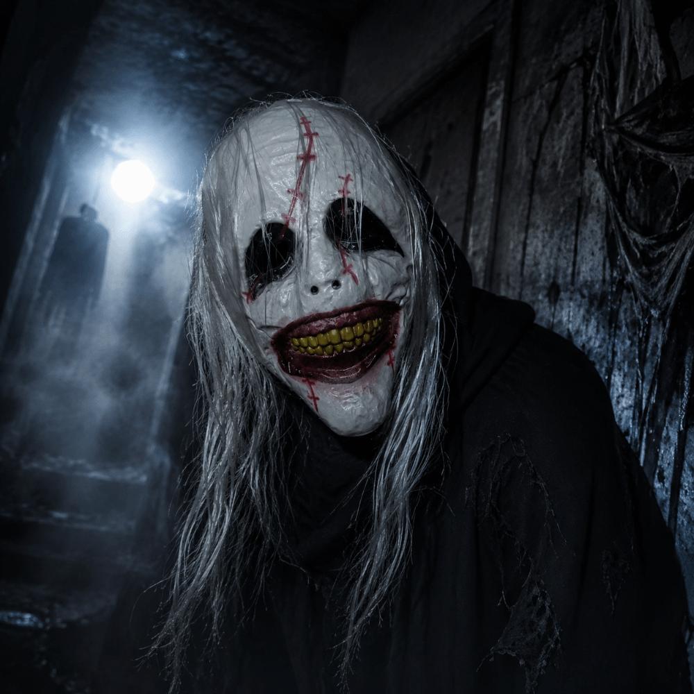 Spooky Scary Clown Mask Creativity Full Face Mask Terrifying Cosplay Mask Costume Party Supplies