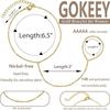 Gold CopperColor Bead Chain Bracelet For Women Trendy Ring Bracelet Hand Chain Finger Ring Slave Cuff Bracelet Mothers Day Gift