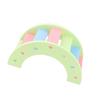 Wooden Hamster Play Bridge Toys   Seesaw Activity Cage for Pet Guinea   Mice Pink
