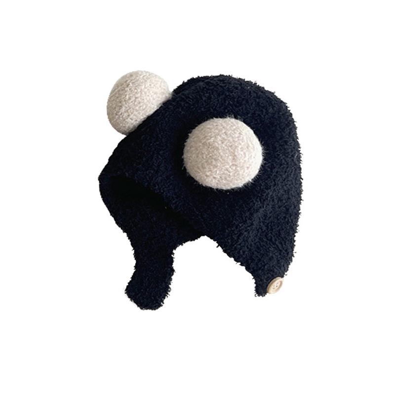 Pompom Baby Winter Hat Fleece Warm Infant Bonnet Newborn Beanie Cute Toddler Cap Baby Boys Girls Accessories Kids Hats 3-24M