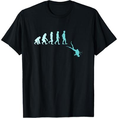 Scuba Diving T-Shirt Evolution of Scuba Diver T-Shirt