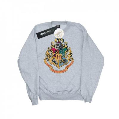 Moletom masculino com o brasão de Hogwarts e tinta dourada