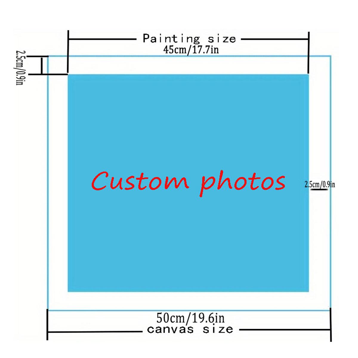 Художественная живопись AB Mystery Diamond Painting Photo Custom Diamond Painting 5D DIY Resin Diamond Вышивка Украшения для дома 50x50cm